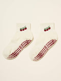 Cropped Crew Tomato Pilates Sock