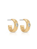 Small Marquise Crystal Hoops