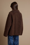 Reversible Faux Leather Sherpa Jacket