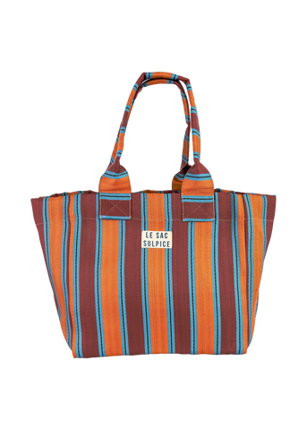 Le Sac Sulpice Biarritz Maxi Tote in Sunrise stripe