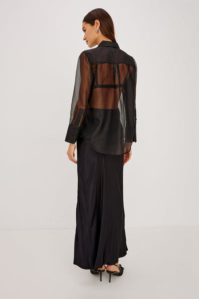 Rails Bretton Shirt in Black Organza