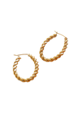 Brook Braided Hoop Earrings