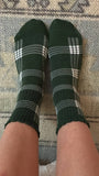 Brooklyn Plaid Grip Sock