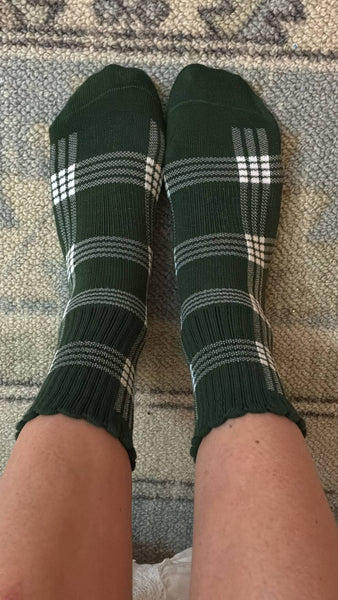 Brooklyn Plaid Grip Sock