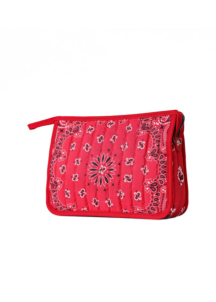 Bandana Cosmetic Pouch - Red