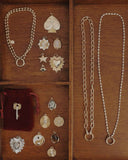 Callum Tennis Charm Clip Necklace