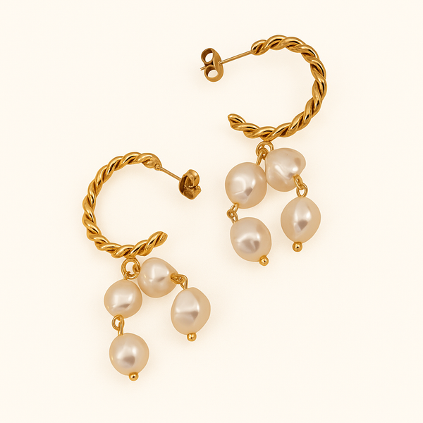 Isla Pearl Hoops