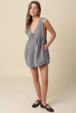 Hailey Gingham Tie-Front Romper