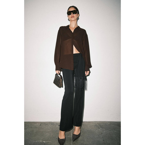 Sutton Fringe Tie Wide Leg Pants