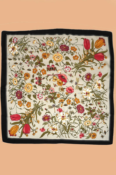 Spring Floral Bandana Scarf
