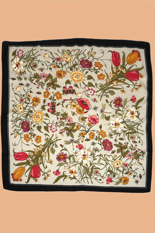Spring Floral Bandana Scarf