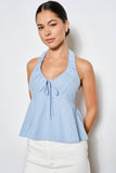 Hallie Ruched Halter Top