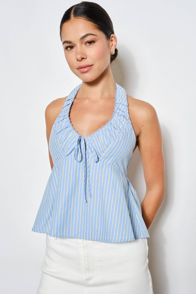Hallie Ruched Halter Top