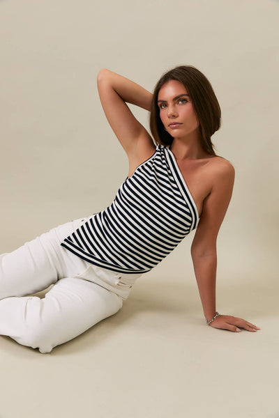 Newport Stripe Top - Blue