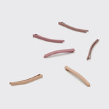 Enamel Bobby Pins 6pc - Terracotta