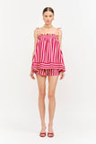 Juni Red Stripe Top