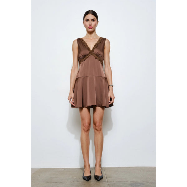 Elena Satin Mini Dress