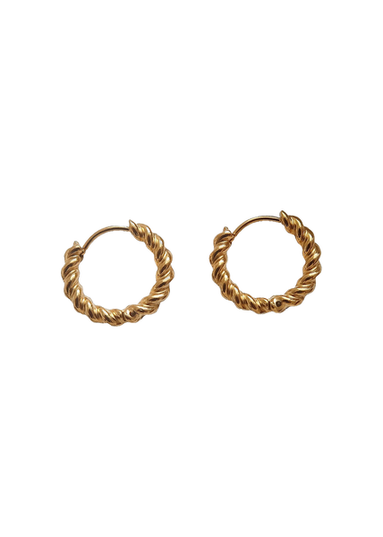 Cere Twisted Hoop Earrings
