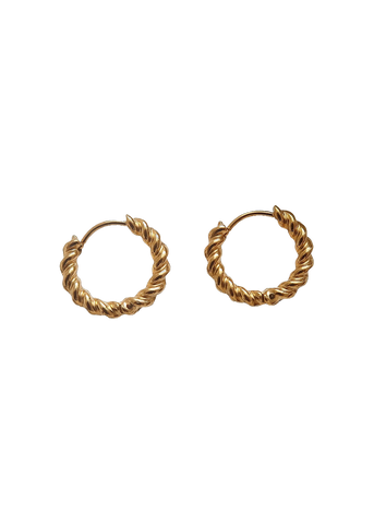 Cere Twisted Hoop Earrings