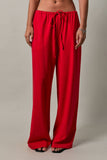 Drawstring Wide Leg Pant