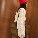 Elisabeth Tartan Tote