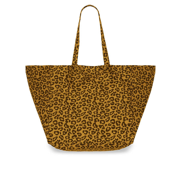 Elisa Leopard Caramel Tote
