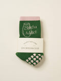 Matcha Addict Grip Pilates Socks