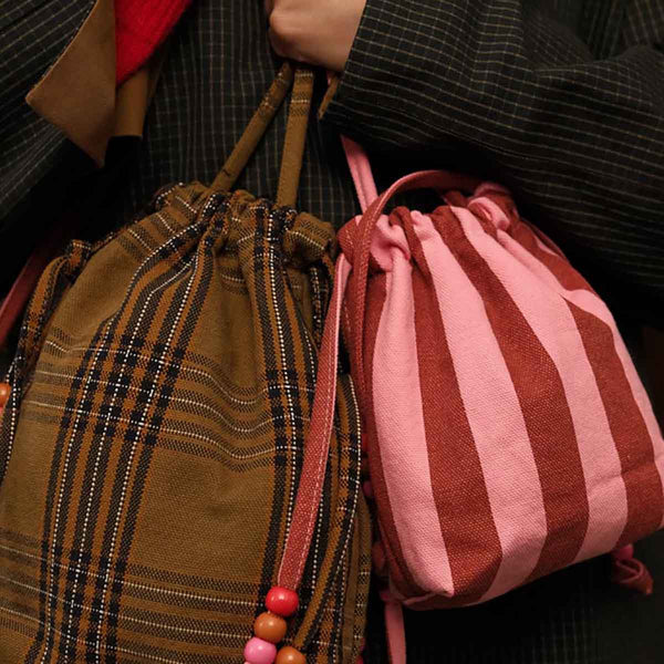 Billie Paloma Tartan Bucket Bag