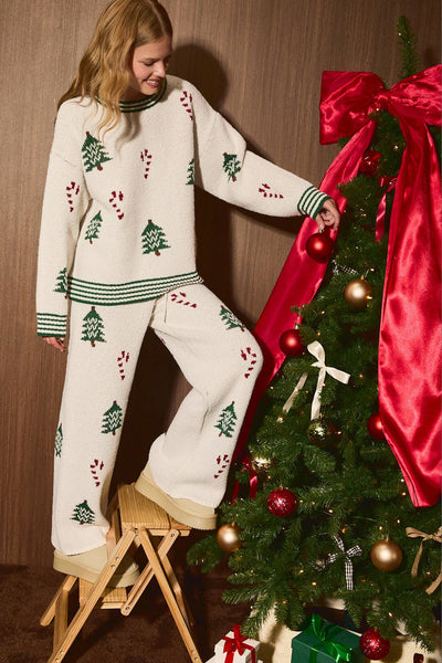 Christmas Tree Sweater Pants