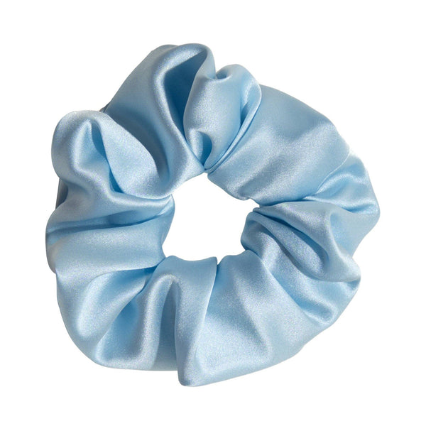 "Silken Hair" Silk Scrunchie Hair Tie - Sky Blue by VIDA MOULIN