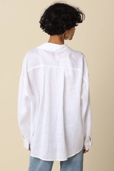 Jada Linen Shirt - White