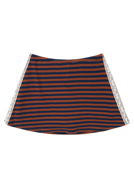 Lisa Says Gah Darcy Skort in Tobacco Stripe