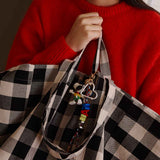 Elisa Big Vichy Greige Tote