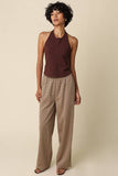 Hester Halter Top - Brown