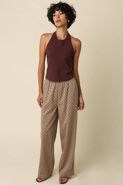 Hester Halter Top - Brown