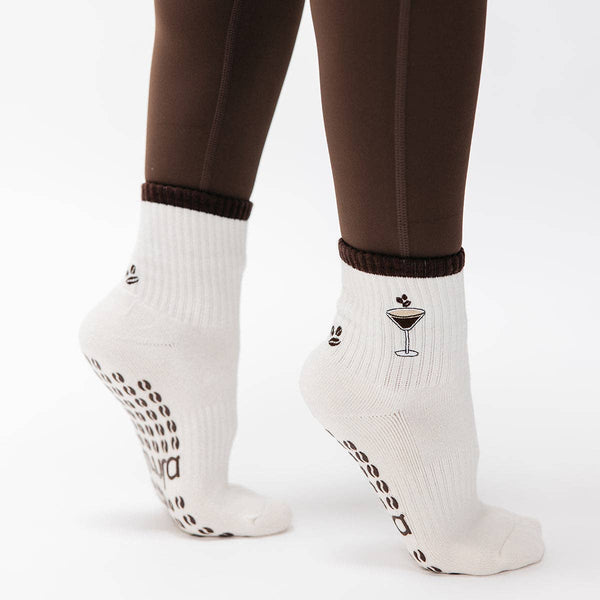 Espresso Martini Pilates Grip Socks