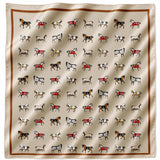 Equestrian Satin Scarf - Classic Cream