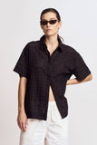 Eyelet Resort Button Down