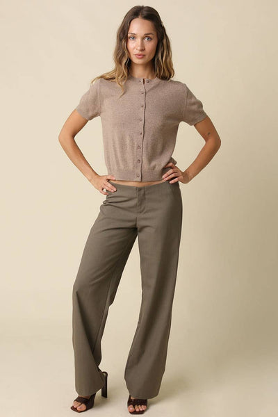 Maddie Cardigan in Mocha, full length
