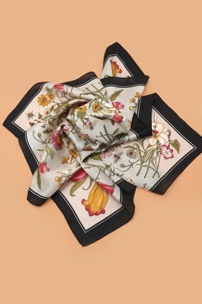Spring Floral Bandana Scarf