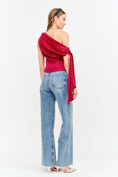 Celestine Dot Top