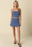 Zoey Striped Crop Knit Top
