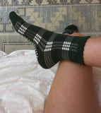 Brooklyn Plaid Grip Sock