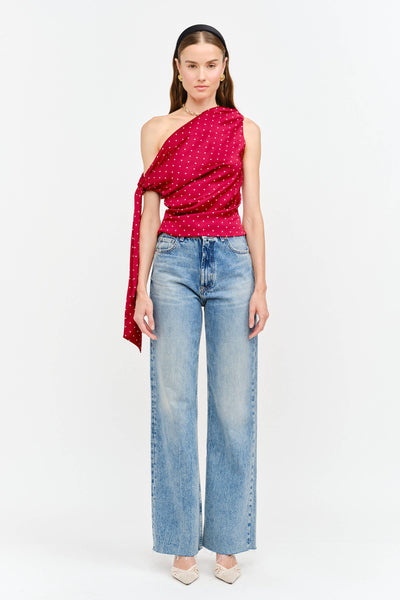 Celestine Dot Top