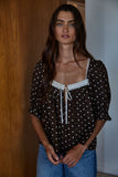 Diana Polka Dot Top