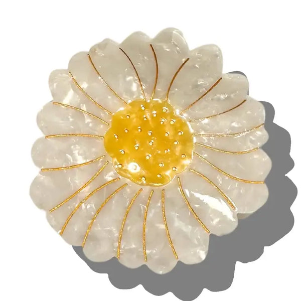 Daisy Flower Claw Hair Clip