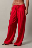 Drawstring Wide Leg Pant