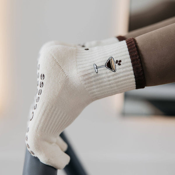 Espresso Martini Pilates Grip Socks