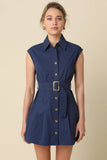 Donna Belted Shirt Dress