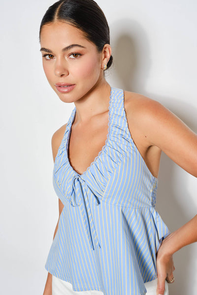 Hallie Ruched Halter Top